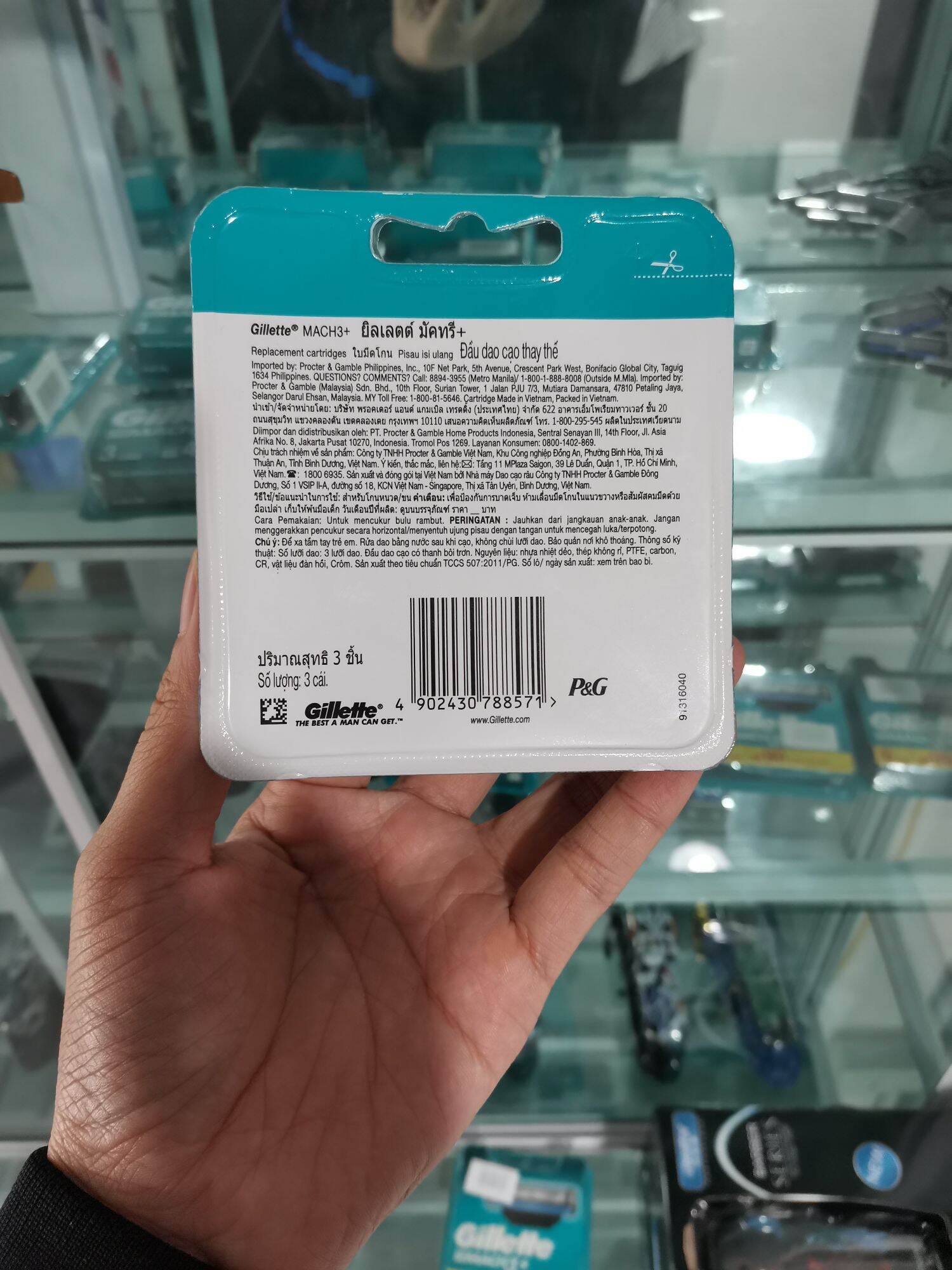 🇻🇳 Lưỡi dao cạo râu Gillette mach 3 + ( HỘP 3 LƯỠI )