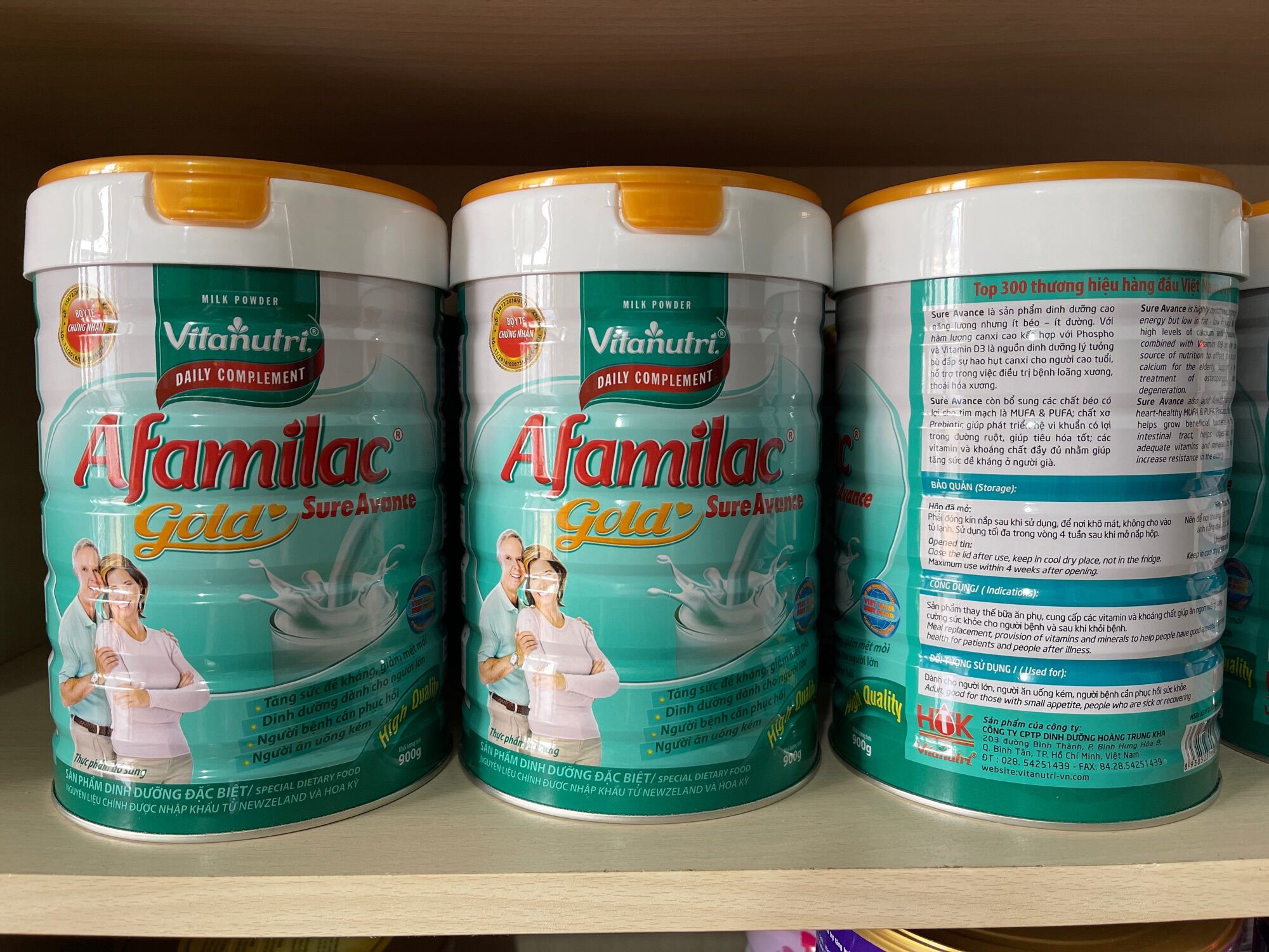 Sữa Bột Afamilac Gold Sure Avance Loại 900g