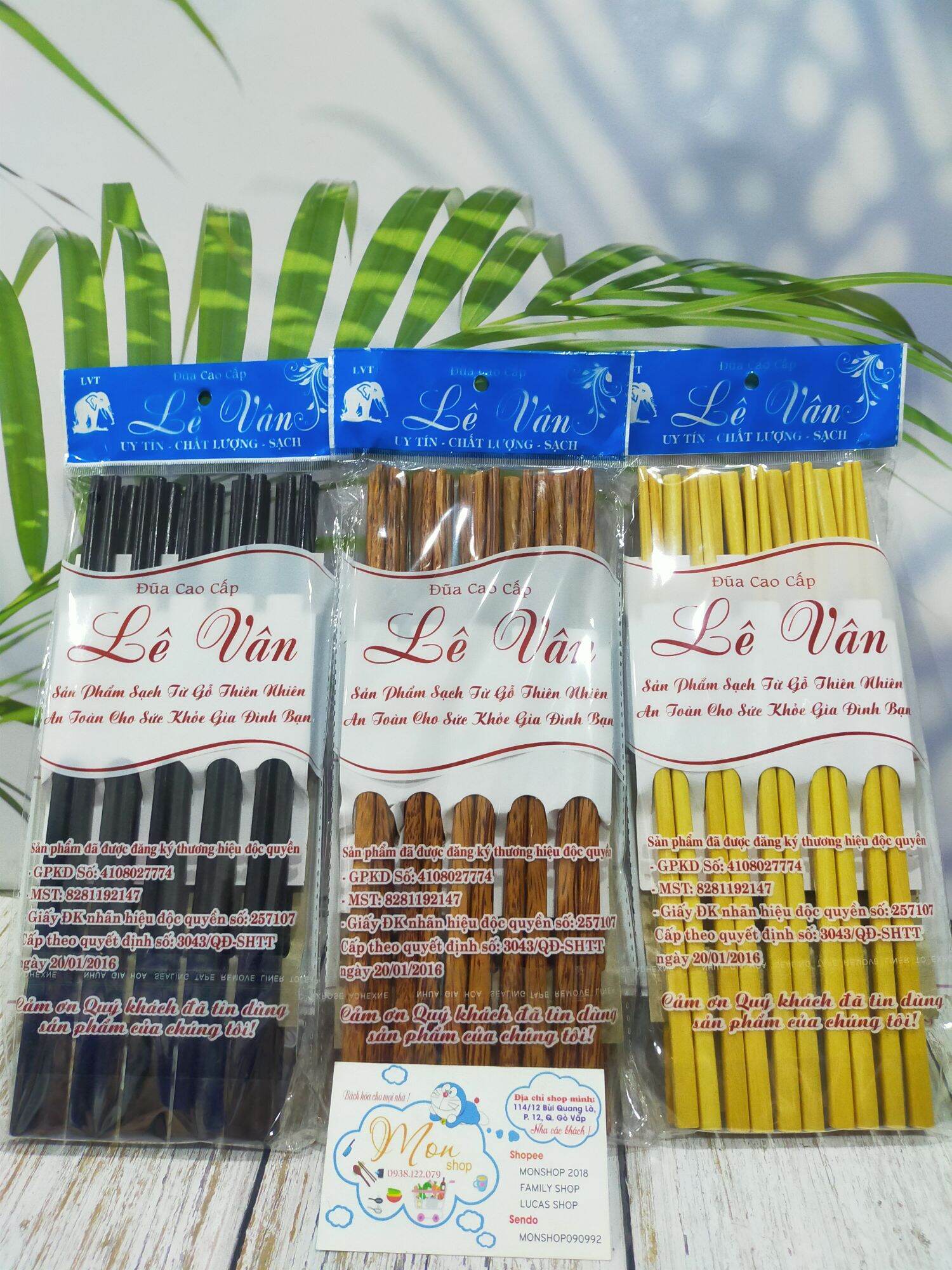 COMBO 2 CHỤC ĐŨA GỖ CAO CẤP"LÊ VÂN" MS*036