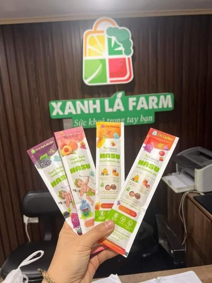 Thạch Kombucha Hasu Xanh( sản phẩm làm từ nguyên liệu thiên nhiên an toà)