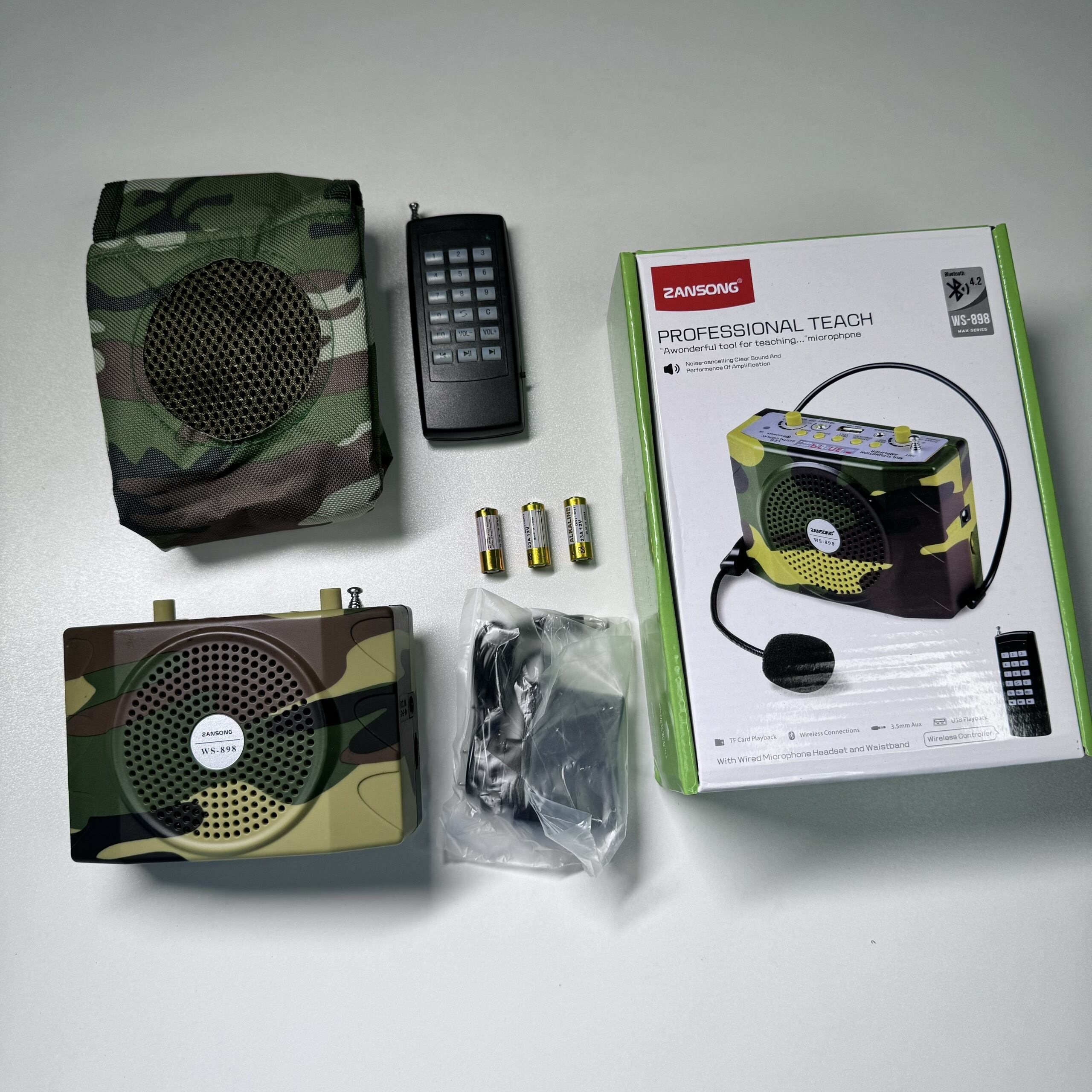 Loa bẫy chim WS898 Bluetooth điều khiển từ xa tặng 1 thẻ nhớ có đầy đủ các tiếng chim mới 2024