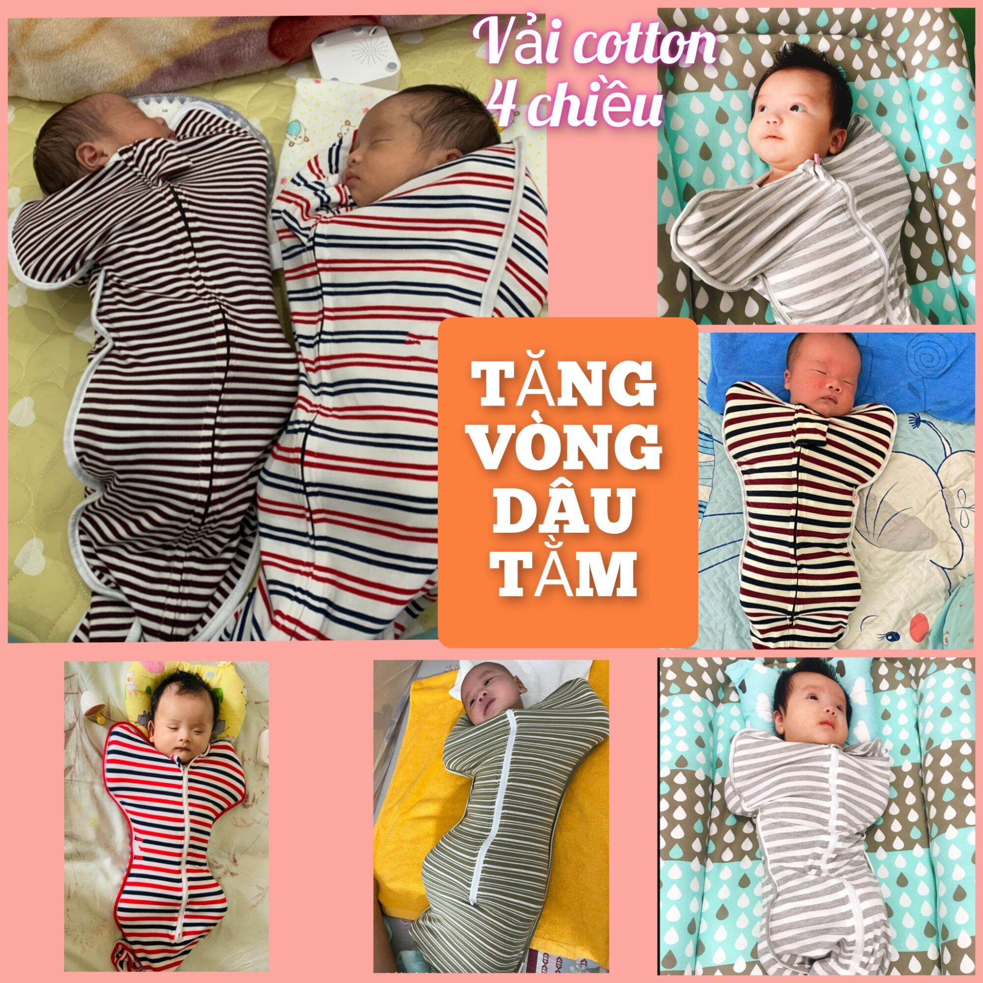 Nhộng Chũn Cho Bé Vải Cotton co giãn 4 chiều