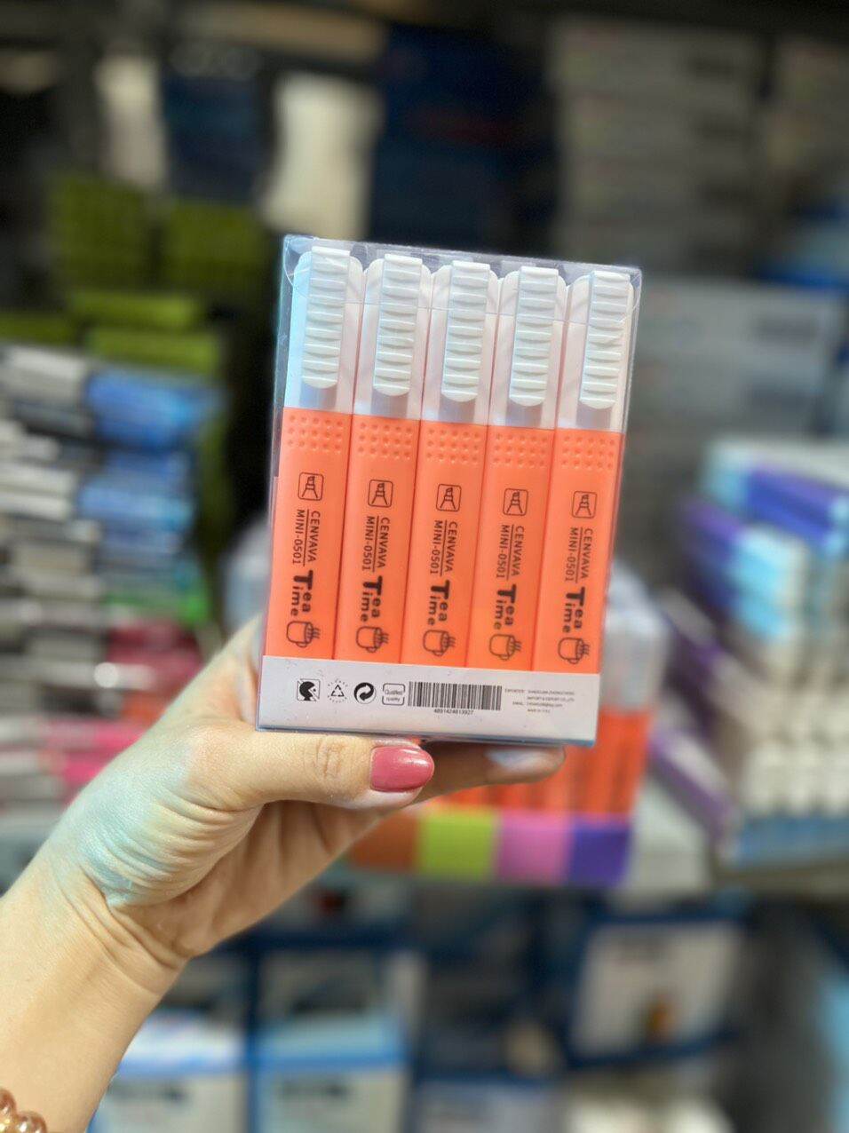 Hộp 10 cây bút dạ quang mini-0501 giá sỉ