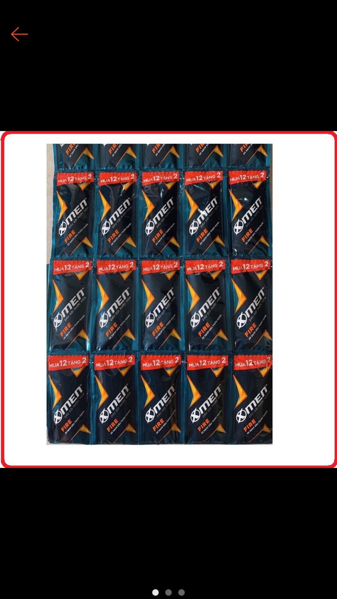 Combo 5 dây dầu gội xmen hương nước hoa fire gói 6g