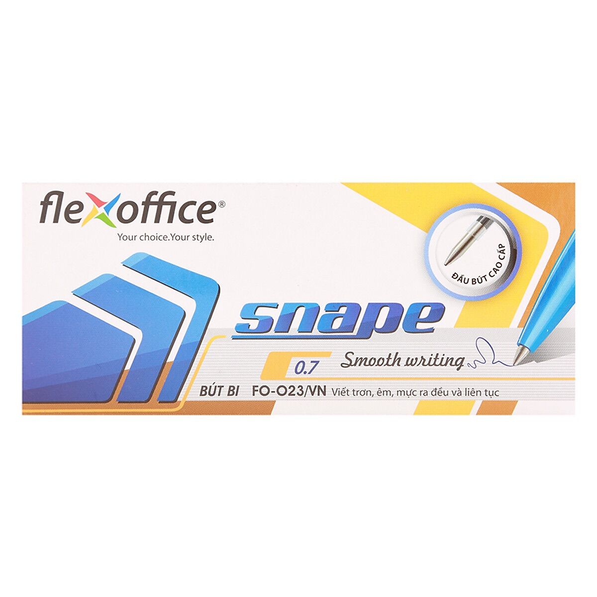Bút bi snape viết trơn, êm , mực ra đều & liên tục fo-023 thiên long