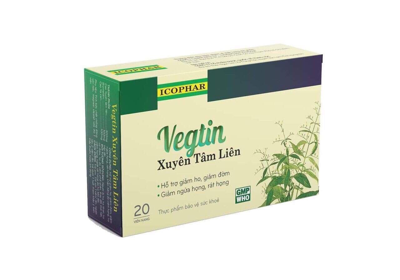 [Xuyên Tâm Liên] Vegtin Hộp 20 Viên