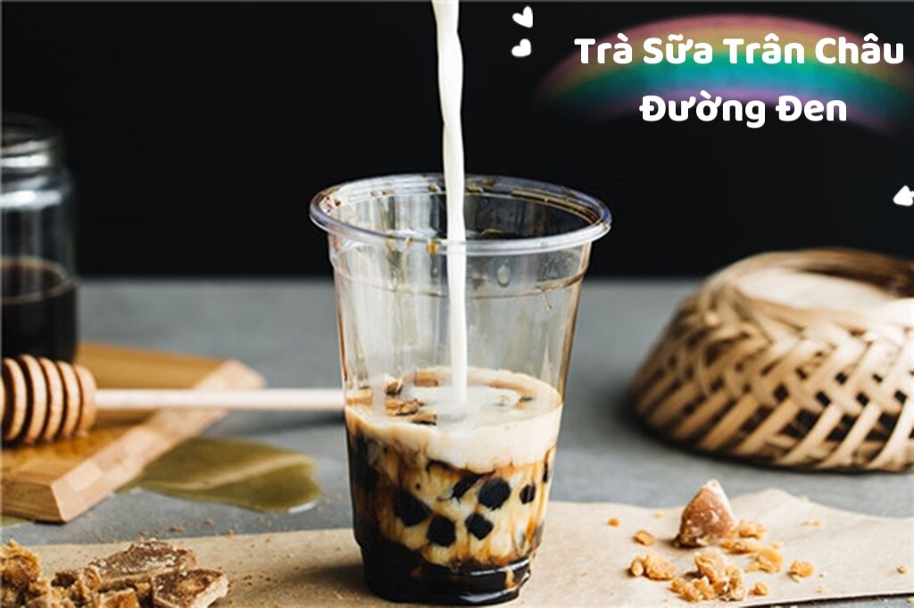Sét trà sữa trân châu đường đen