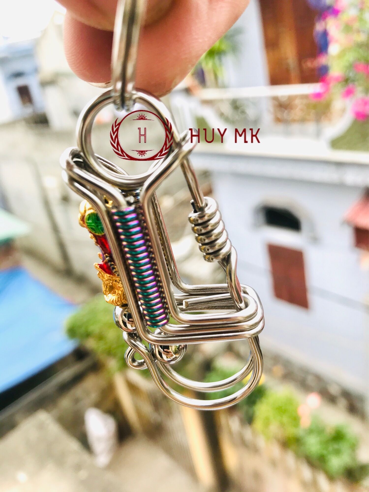 móc khóa thủ công tỳ hưu đỏ