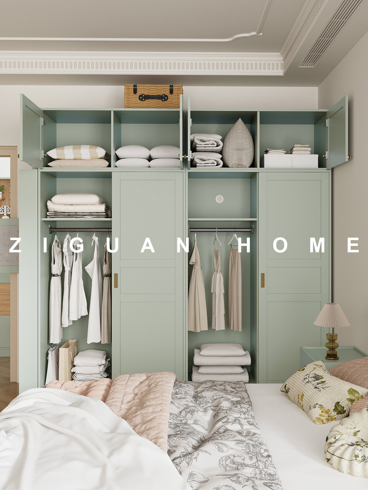 Design Style Original Floor-standing Wardrobe With Sliding Doors Giá 10,210,000 Đồng*Miễn phí vận chuyển