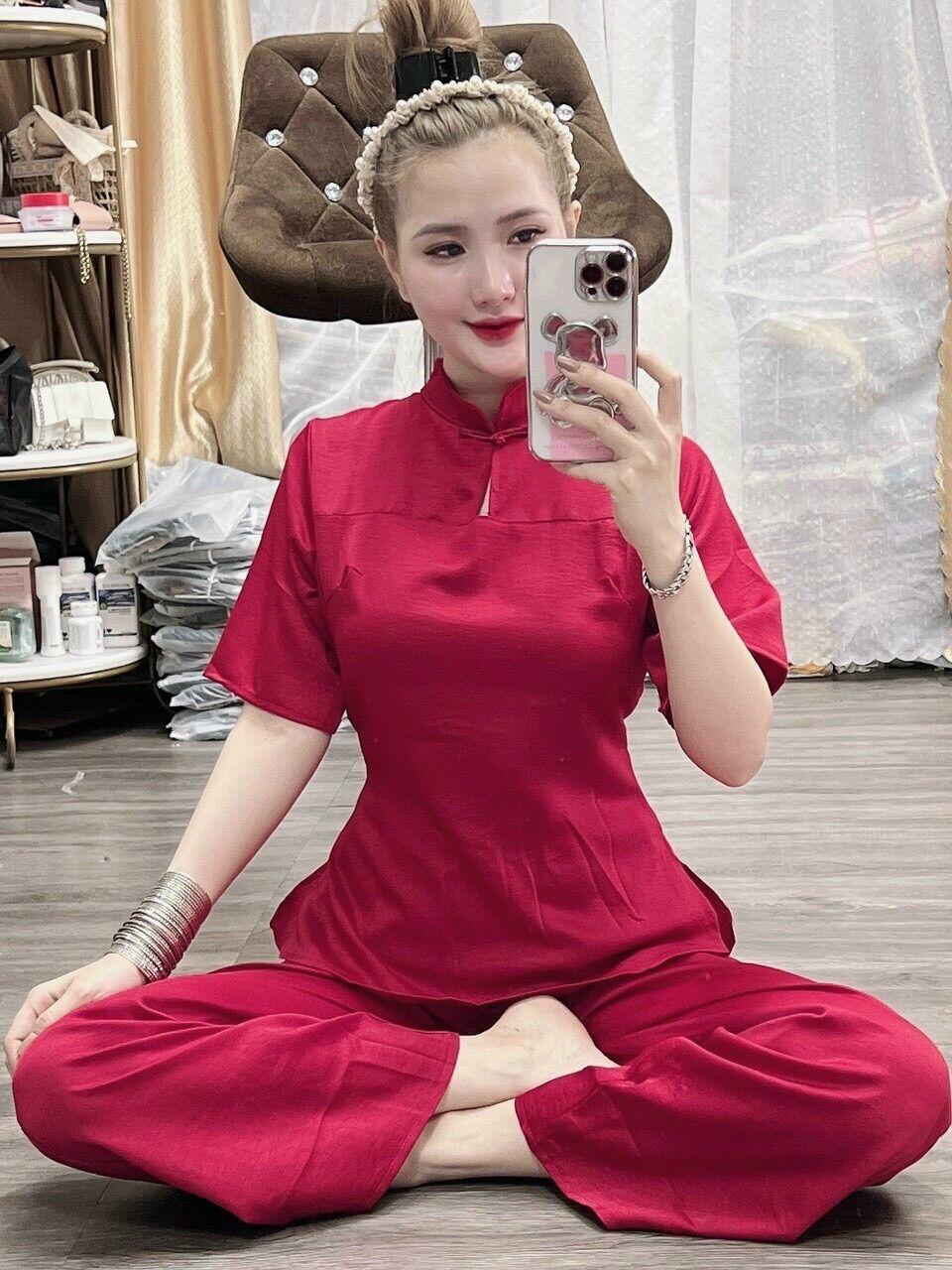 Set lam đi chùa hàng loại 1-hình thật.