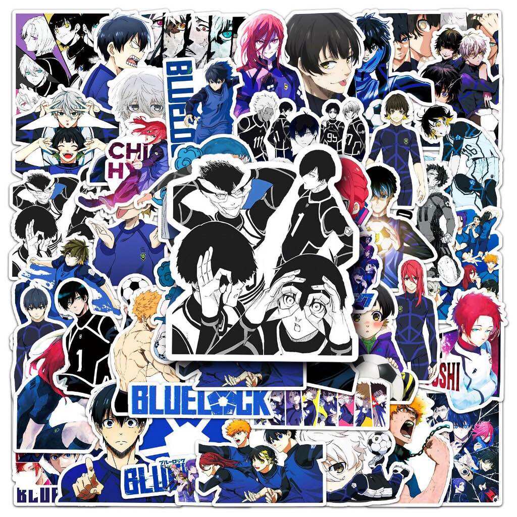 Sticker BLUE LOCK anime Tiền đạo số 1 dán trang trí Nhân Vật Rin Isagi Yukimiya Sae Nagi - DB.173