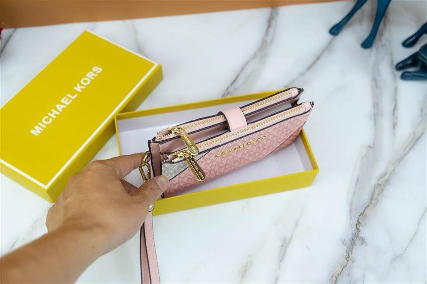VÍ MK NỮ CẦM TAY KHÓA ZIPPY ĐÔI FULLBOX 1357