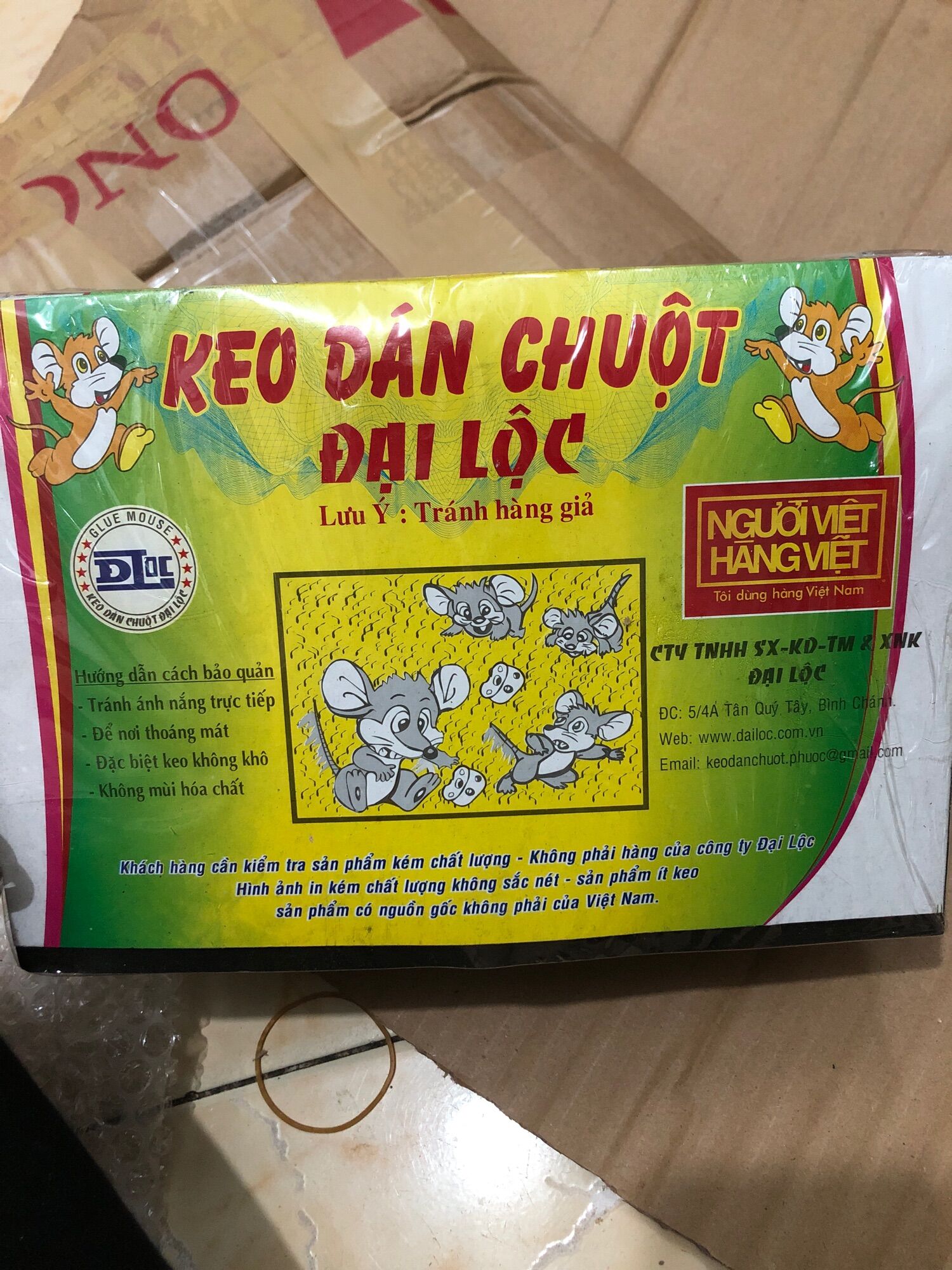 Combo 5 miếng keo dán chuột siêu dính đại Lộc