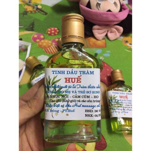 Combo 10 chai tràm Huế 100ml chai dẹt