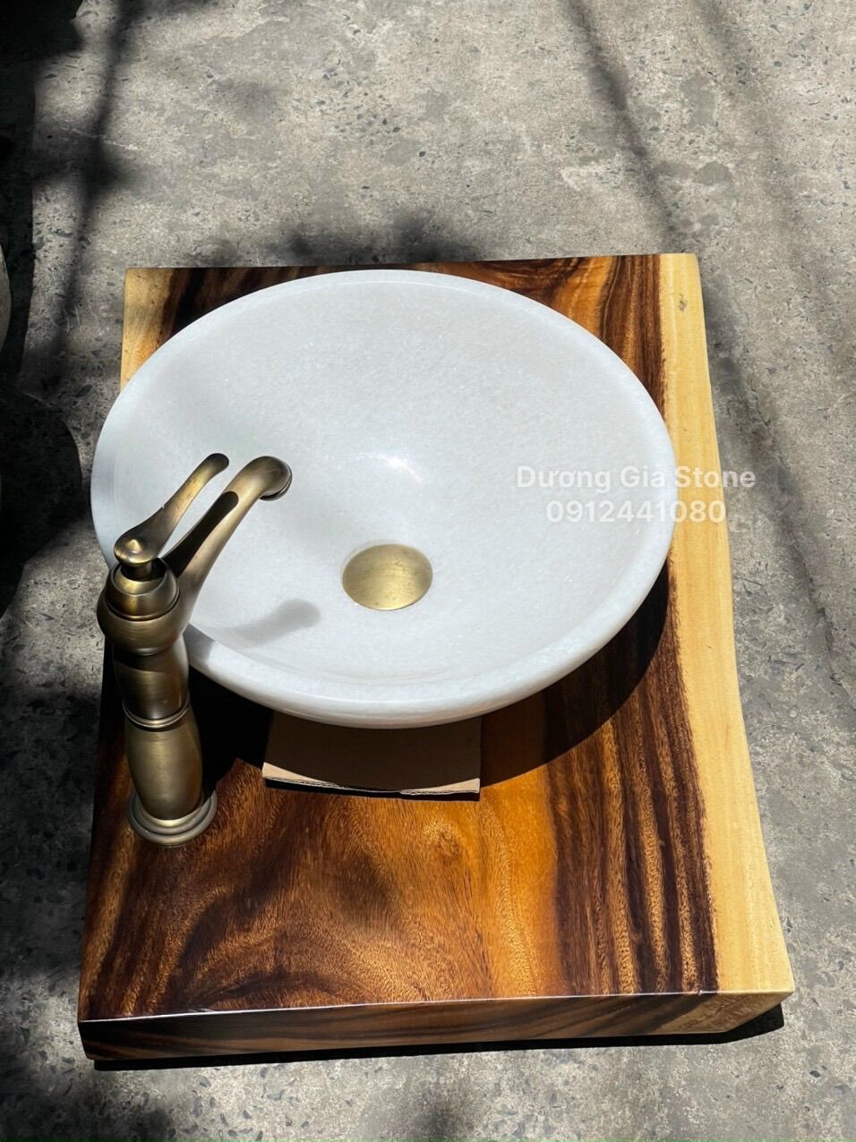 Lavabo đá Trắng muối