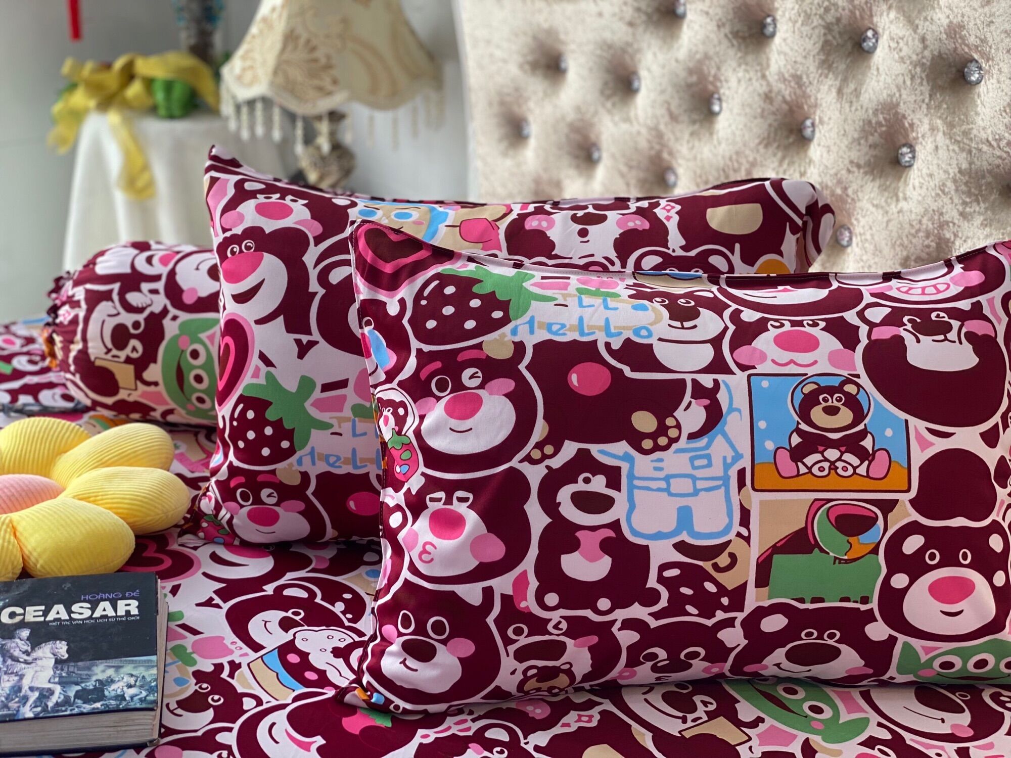 Bộ 4 món drap/ga áo gối THUN LẠNH HÀN QUỐC