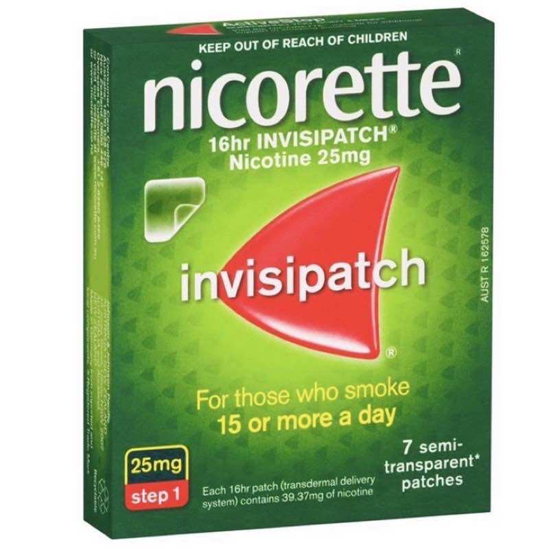 Miếng dán Nicorette invisiPatch 25mg