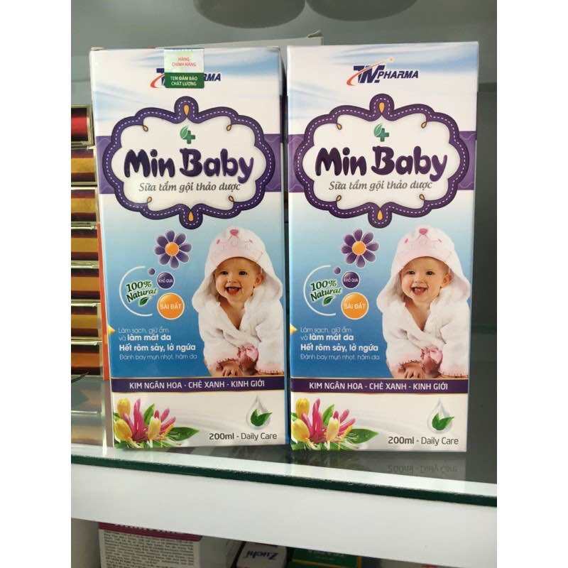 Sữa tắm thảo dược cho bé MIN BABY