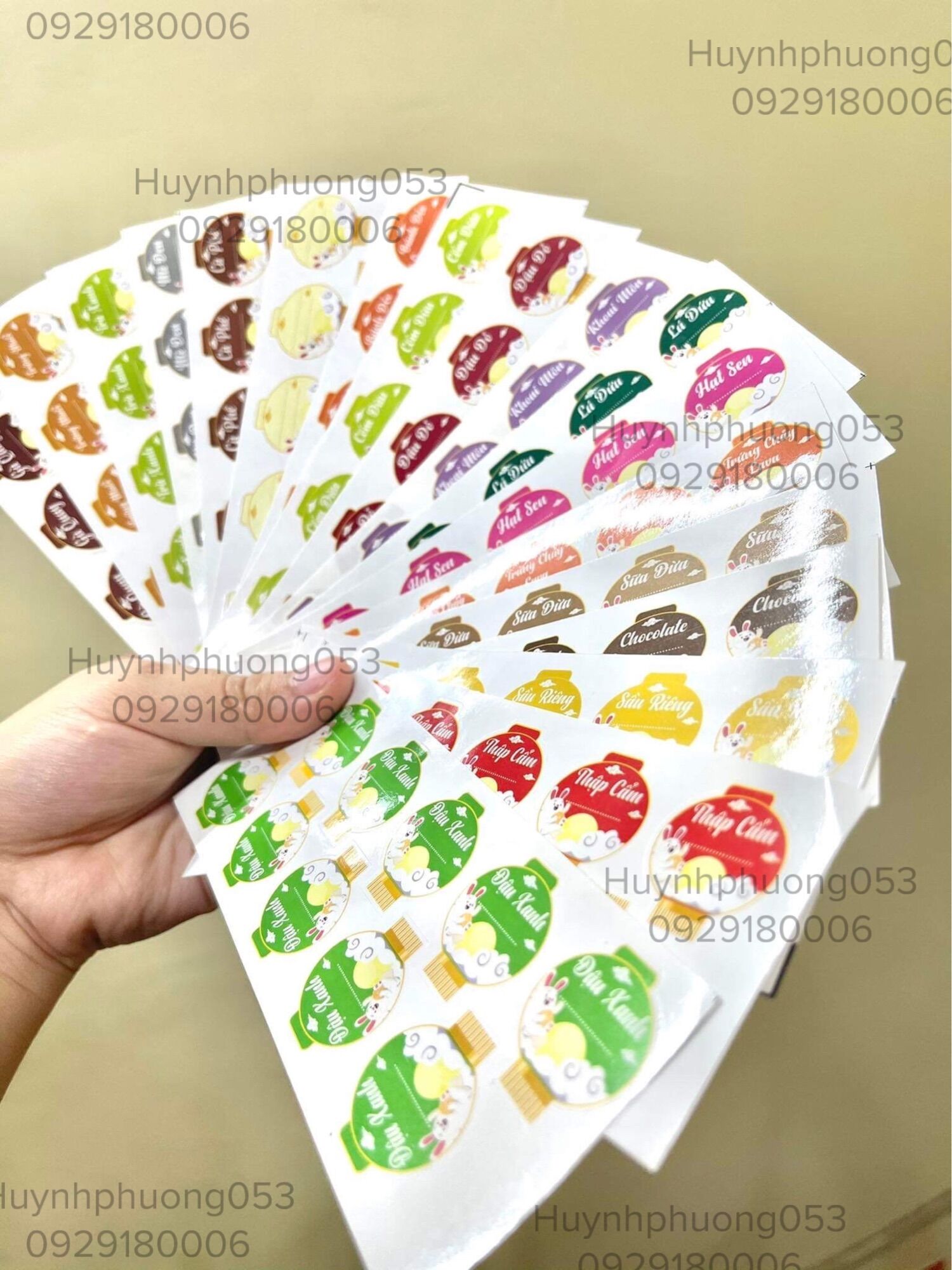 Tem trung thu lồng đèn thỏ con ( 1 tờ 10 tem)