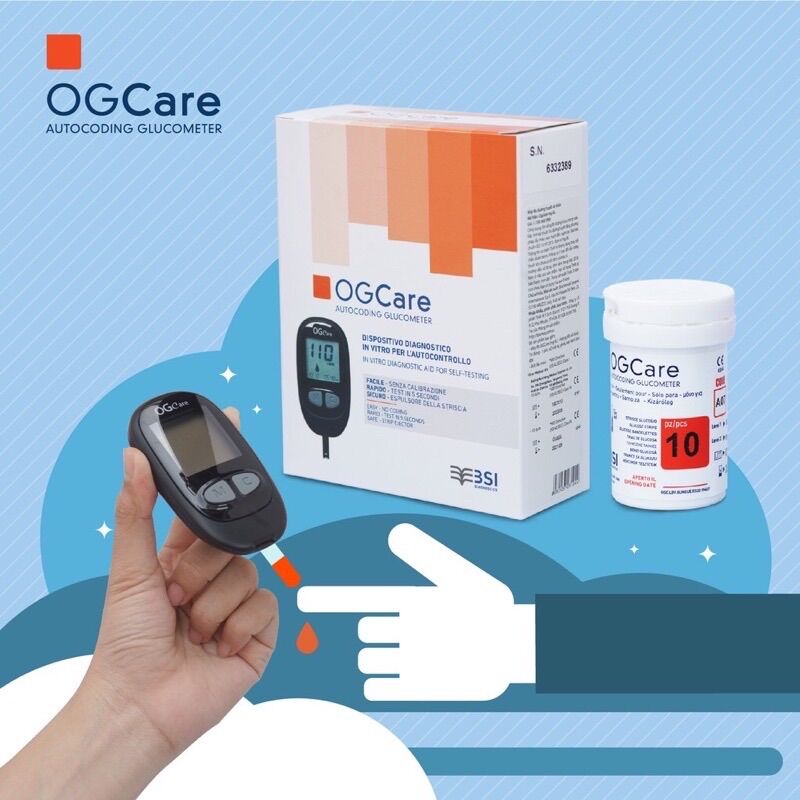 Máy đo đường huyết ogcare bảo hành trọn đời