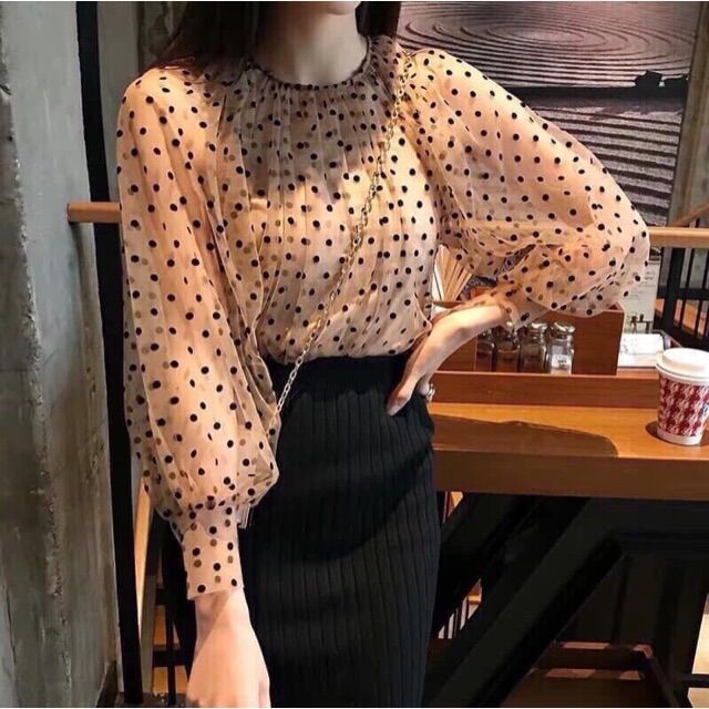 ÁO VOAN  CHẤM BI NHỎ