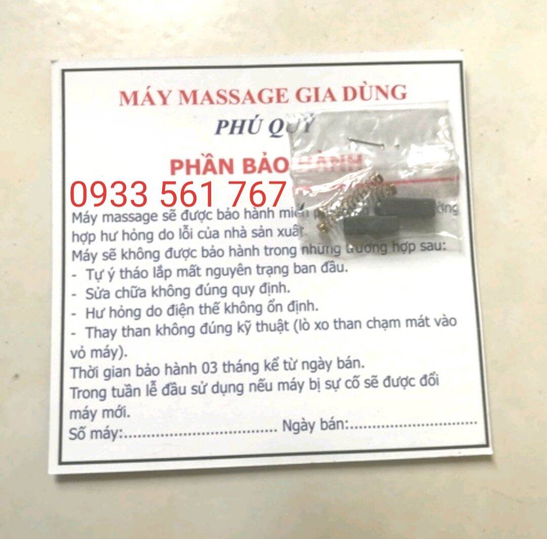 Máy massage cầm tay Phú Quý - Máy massage mini (Khuyến mãi 1 bộ than)