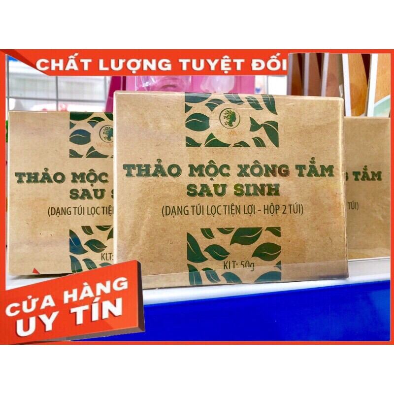 Thảo Mộc Xông Tắm Sau Sinh - Hộp 100G (Dạng Túi Lọc) Wonmom Hộp 2 Túi