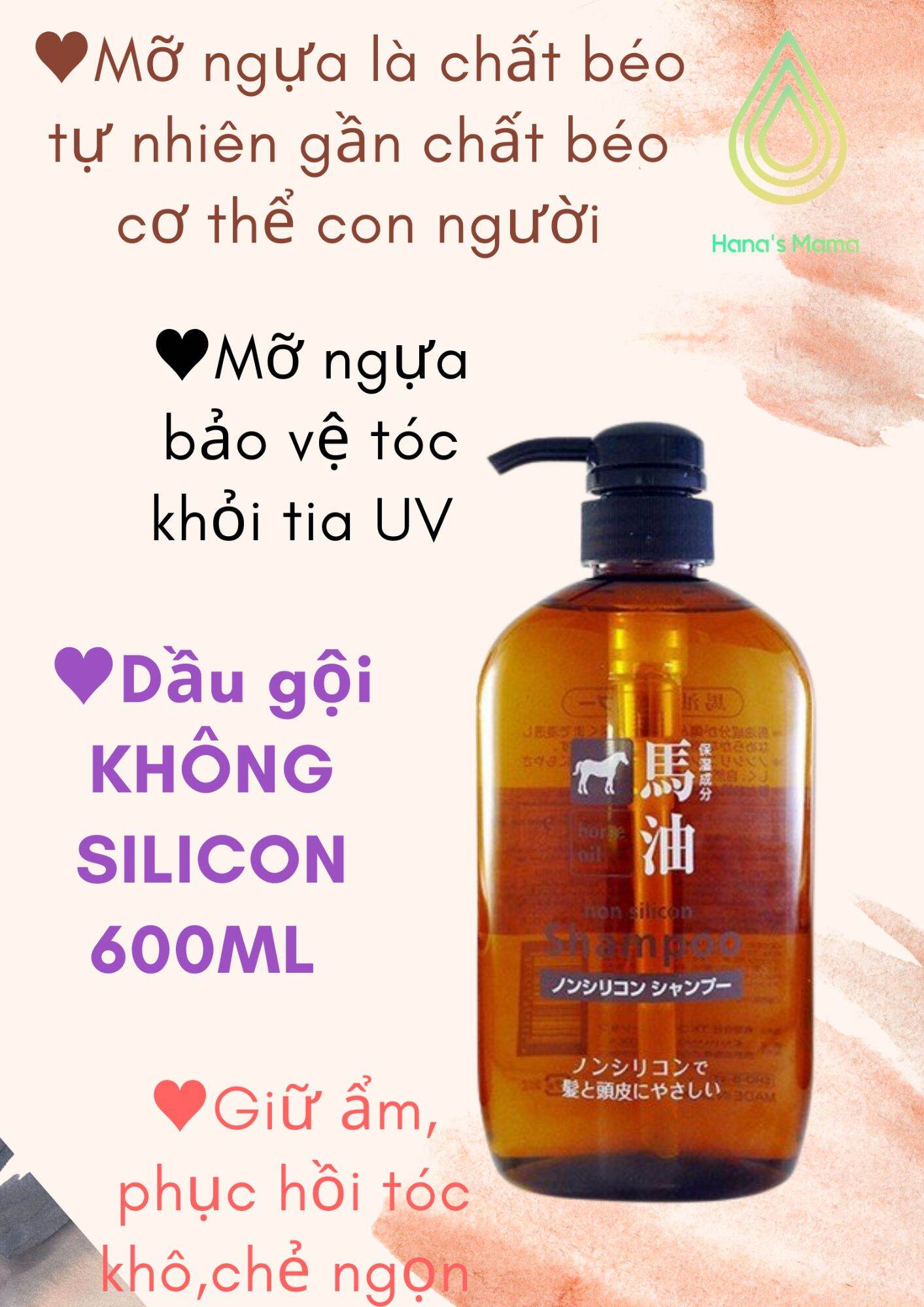 [600ml] Dầu Gội Chiết Xuất Từ Dầu Ngựa Cosme Station Horse Oil Non Silicon Shampoo  Ngừa Gàu, Giảm Tóc Gãy Rụng, Phục Hồi Tóc Hư Tổn
