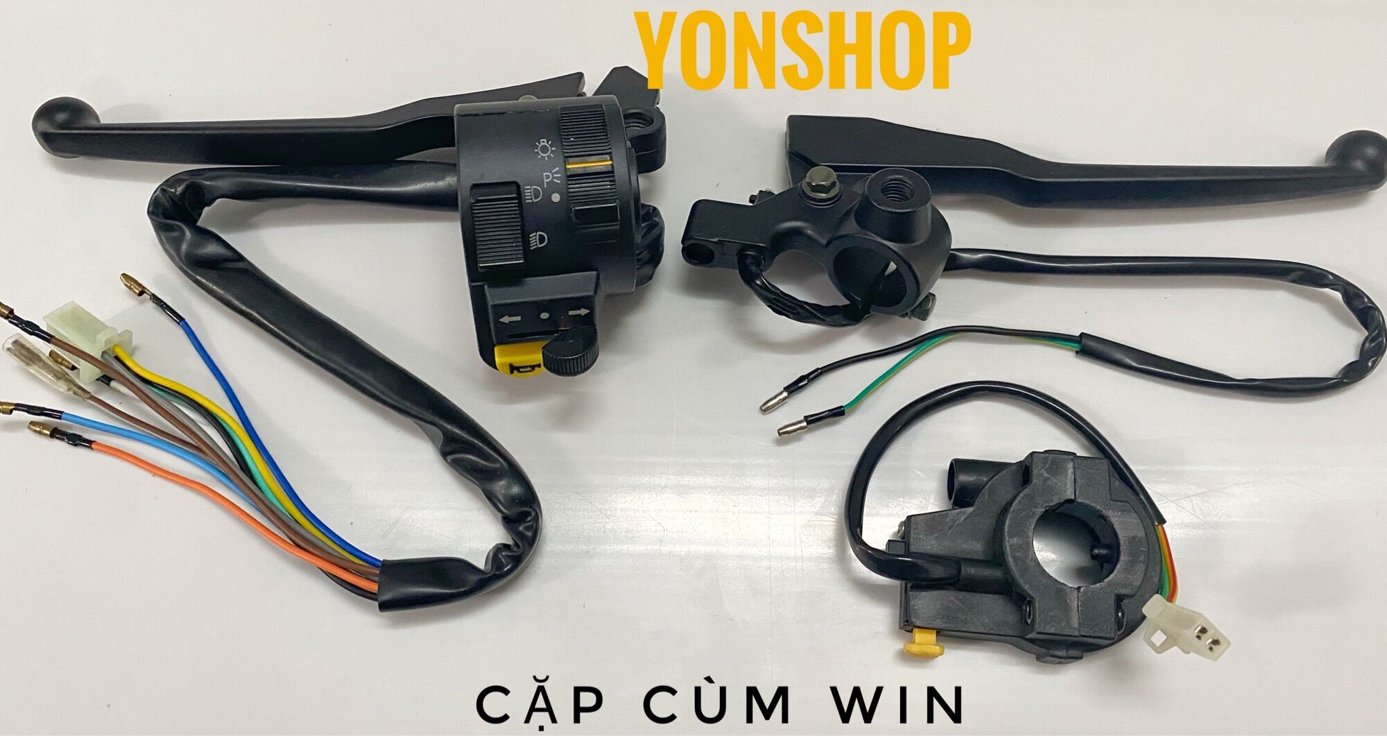 Bộ cùm công tắc xe win 100 có đề - không đề hàng cao cấp loại 1