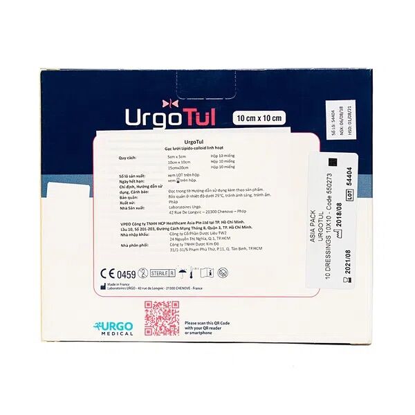 Gạc Mỡ Chống Dính Urgotul 10Cmx10Cm