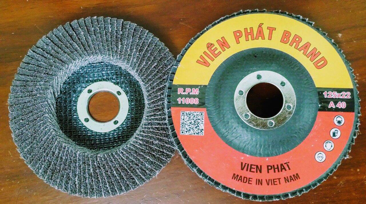 10 viên nhám xếp 100mm, 125mm