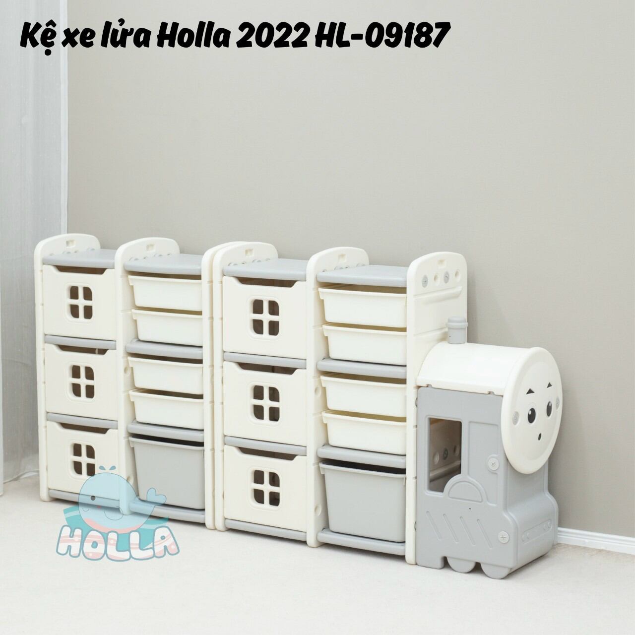 [HCM] Kệ đồ chơi xe lửa cho bé Holla 2022 HL -09187