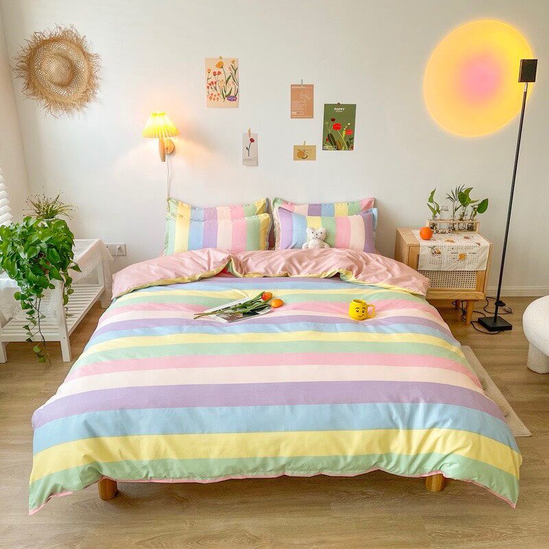 Bộ Ga gối Cotton Poly Bốn mùa đủ size