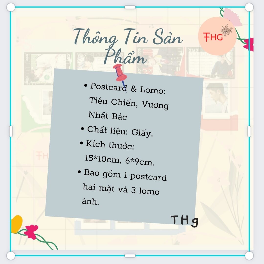 [ Postcard - Lono ] Ảnh Vương Nhất Bác, Tiêu Chiến, Bác  Quân Nhất Tiêu