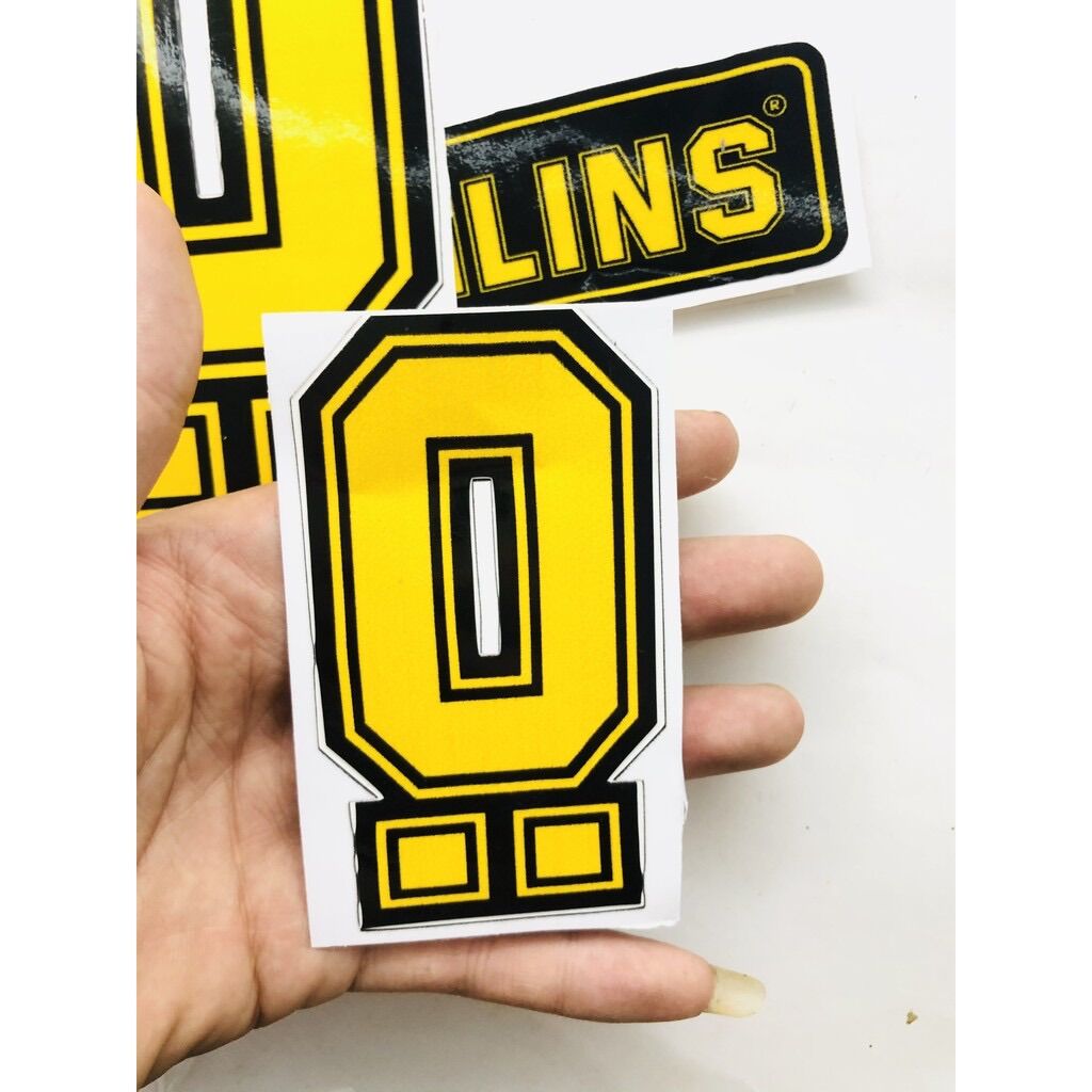 ( 1 cái ) Tem ohlins trang trí xe máy