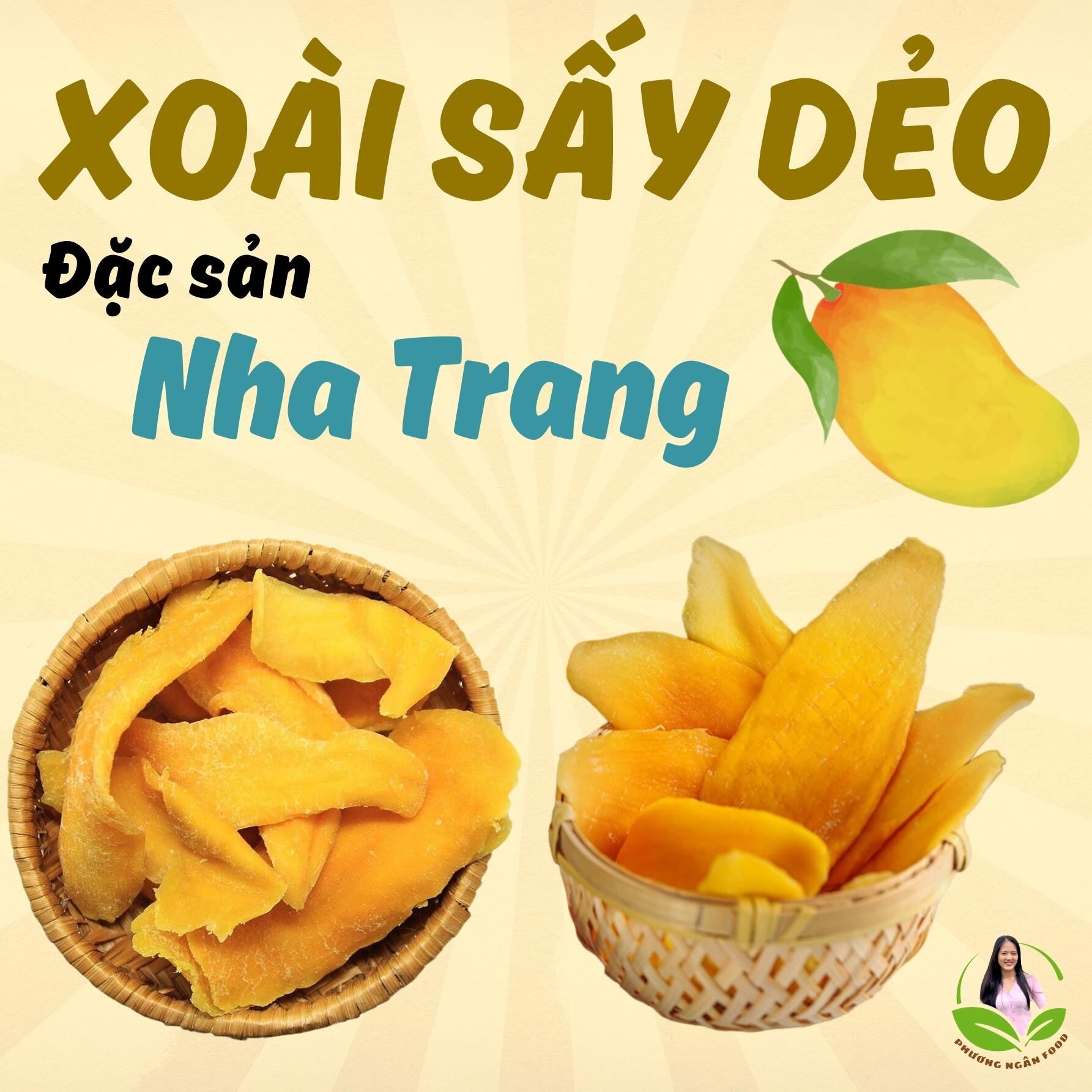 Xoài sấy dẻo từng miếng đặc sản Nha Trang chua chua ngọt ngọt