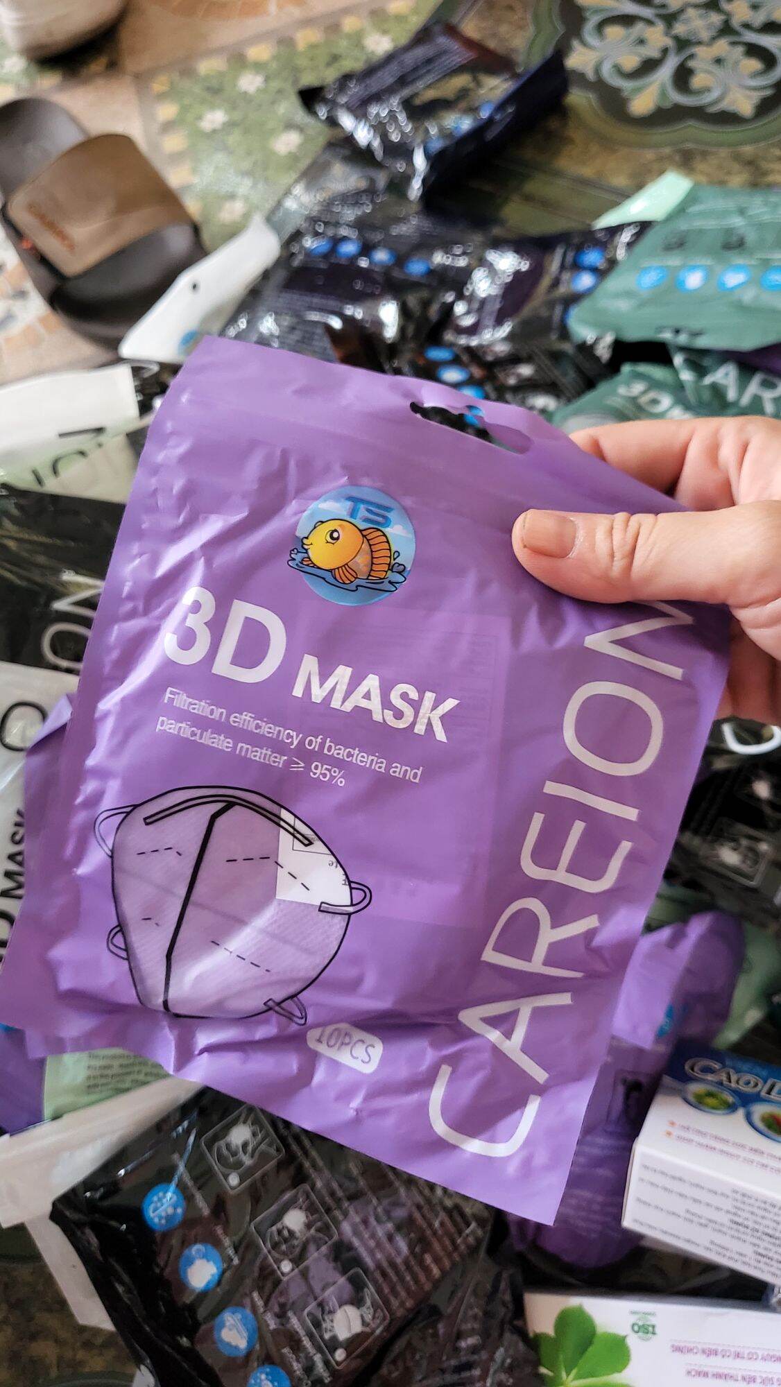 Gói 10 khẩu trang 3D  thái lan