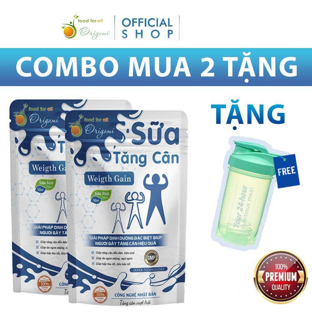 COMBO 2 túi Sữa Tăng Cân ORIGAMI - Weight Gain - Thoát gầy siêu nhanh - hiệu quả