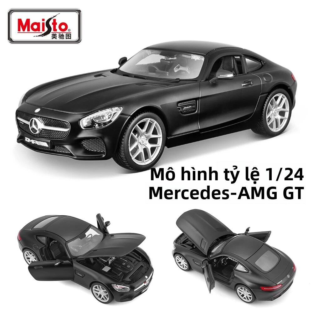 Maisto Tỉ Lệ 1:27 Đen 2022 Mercedes-Benz EQS Hợp Kim Hình Xe Ô Tô Đúc Chính Xác Sưu Tập Đồ Chơi Cho 