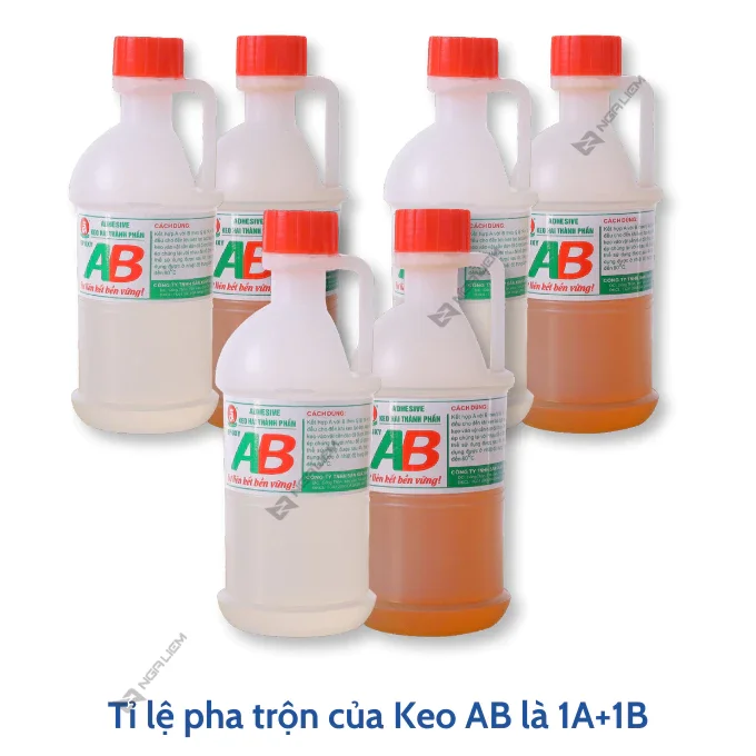 Keo epoxy hai thành phần A+B ,keo đa năng gắn ghép gỗ , nhựa , sản phẩm kim loại