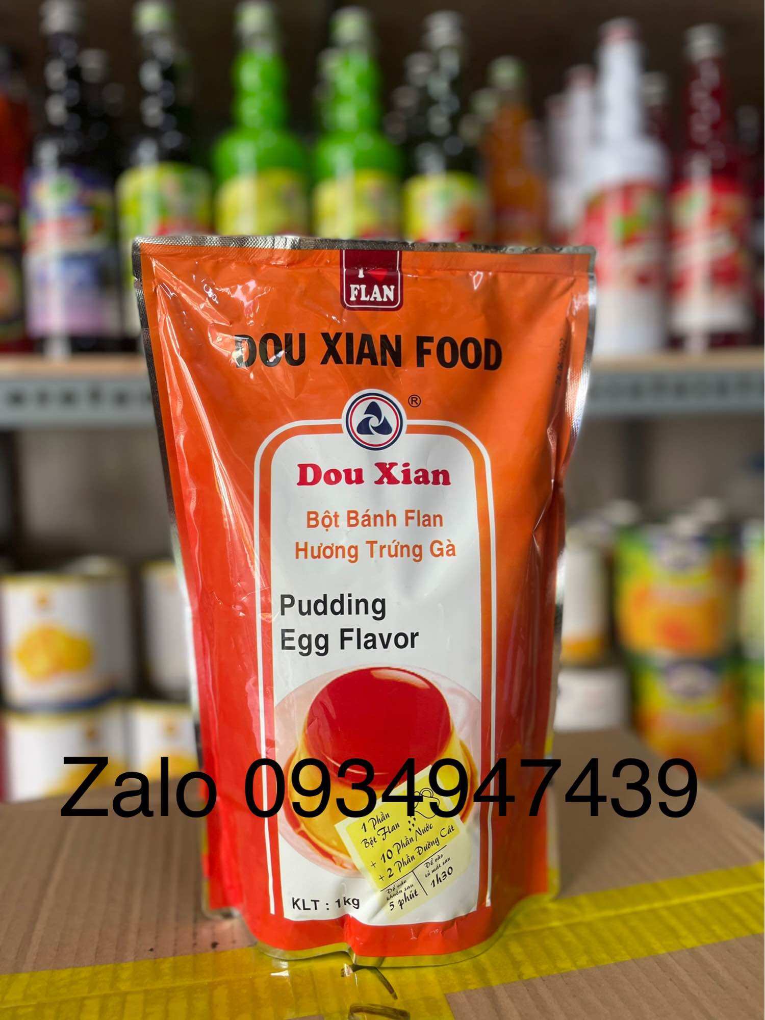 Bột Pudding Hàng Huy (mẫu mới Douxian) gói 1kg