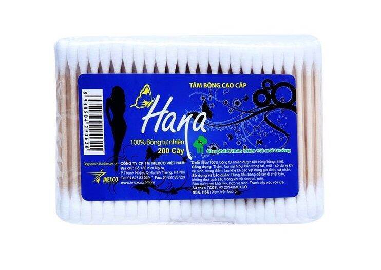 Tăm bông thân gỗ gói 200q