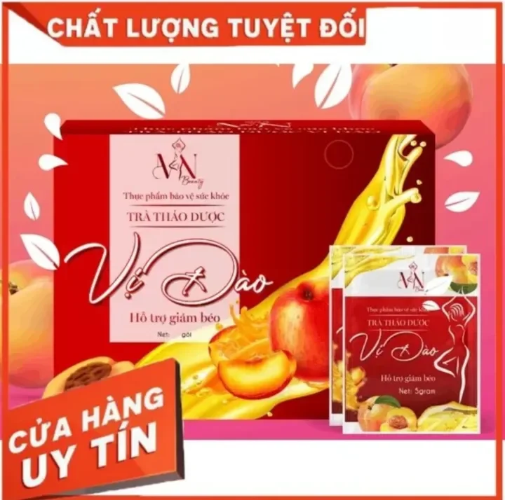 Trà đào Đông Anh chính hãng Hộp 15 Gói