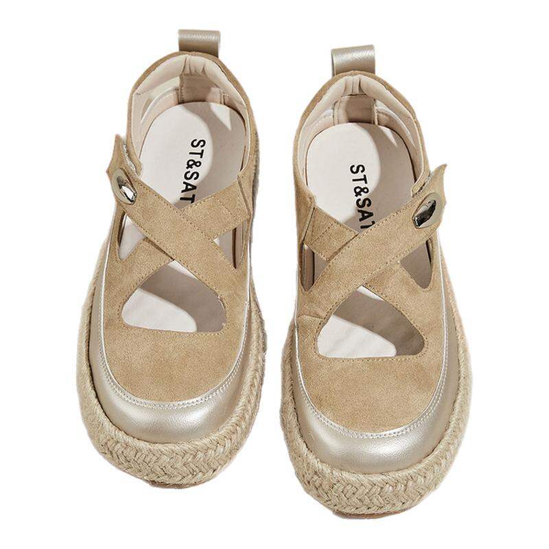 ST&SAT | Elevating Comfortable Flat Heel Mary Janes Giá 1,941,000 Đồng*Miễn phí vận chuyển