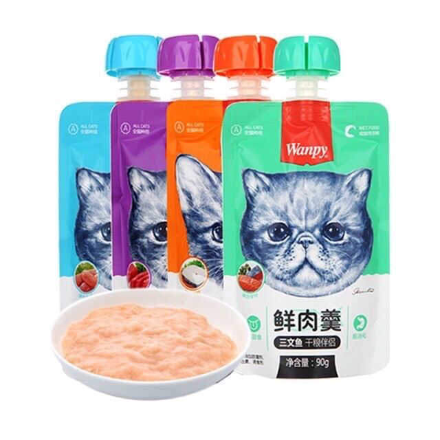 Súp thưởng dạng tuýp Wanpy 90g