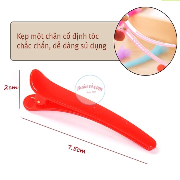 Kẹp mỏ vịt làm tóc 7,5cm sản phẩm chuyên dụng cho salon tóc(1cái)