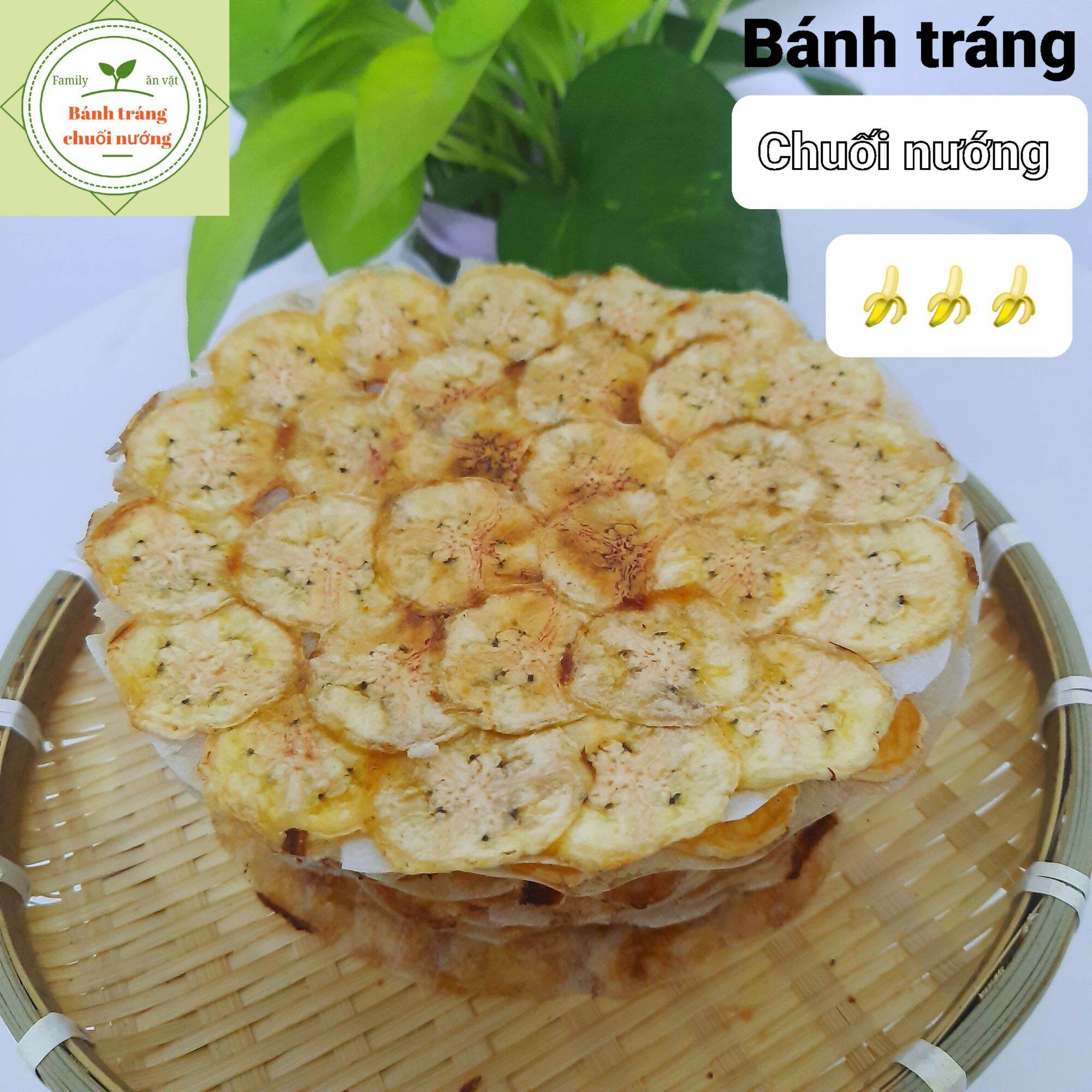 Bánh tráng chuối nướng - Giòn, dẻo, thơm