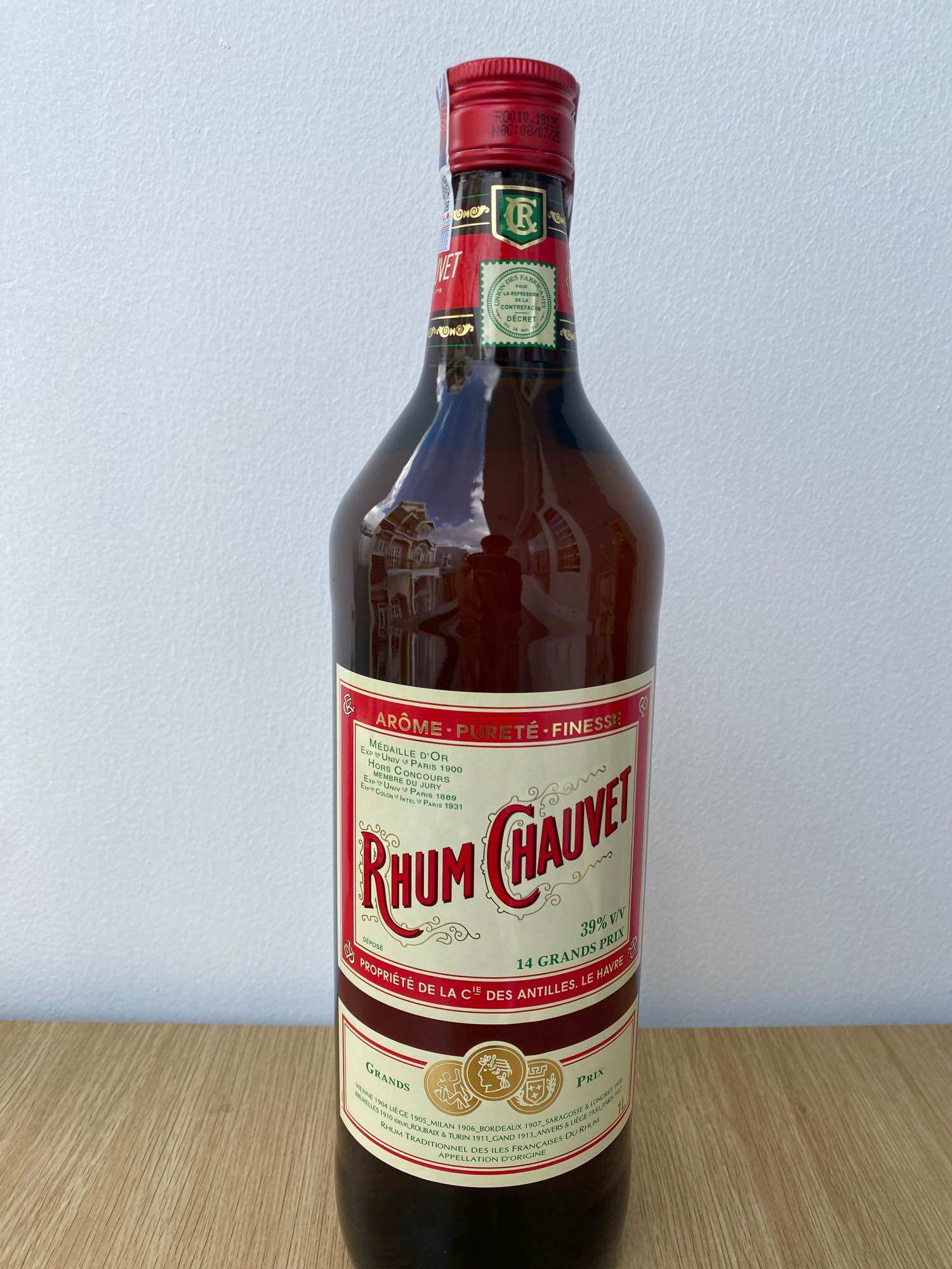 Rượu Rhum CHAUVET 39% 1Lít