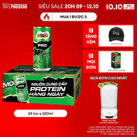 Thùng 24 Lon Sữa Lúa Mạch Nestle Milo Pro Lon 220ml