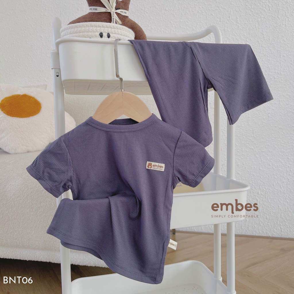 [8-10kg] HÃNG EMBES Bộ đồ mặc nhà bé trai bé gái